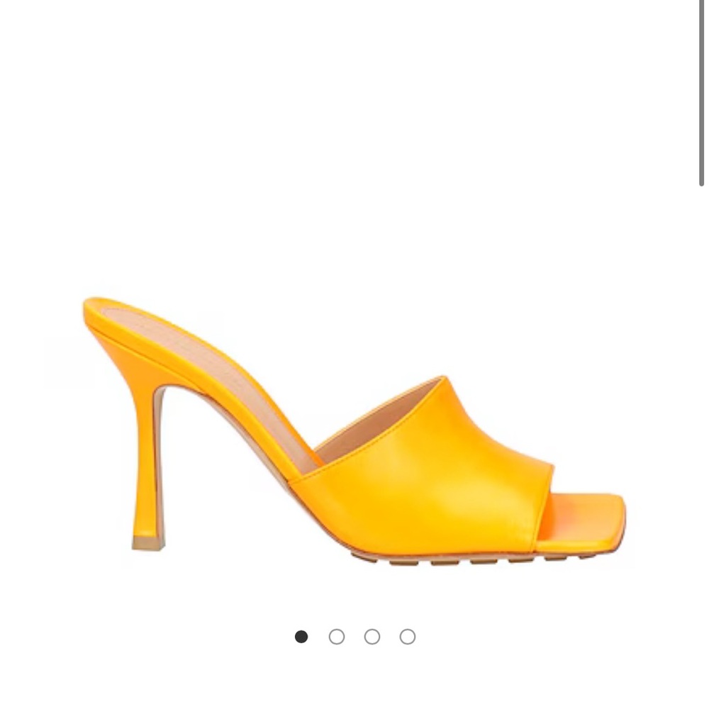 Bottega Veneta Vibrant Orange Mules